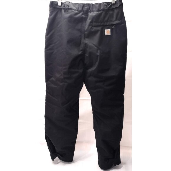 Carhartt Insulated Shoreline Pants Mens Medium Black Storm Defender - Picture 1 of 9